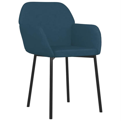 Sedie da Pranzo 2 pz Blu in Velluto | homemem39