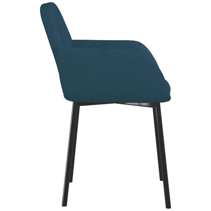 Sedie da Pranzo 2 pz Blu in Velluto | homemem39