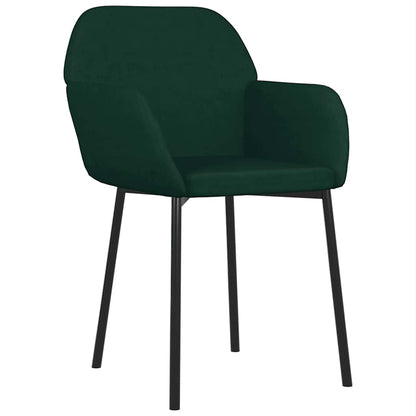 Sedie da Pranzo 2 pz Verde Scuro in Velluto | homemem39