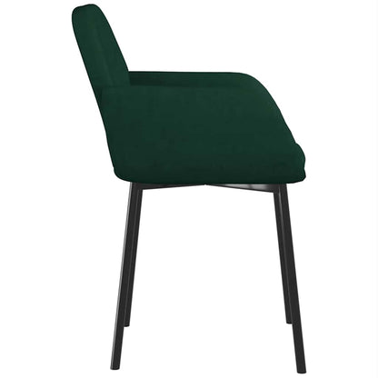 Sedie da Pranzo 2 pz Verde Scuro in Velluto | homemem39
