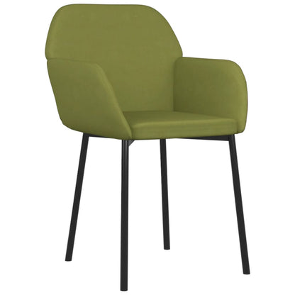 Sedie da Pranzo 2 pz Verde Chiaro in Velluto | homemem39