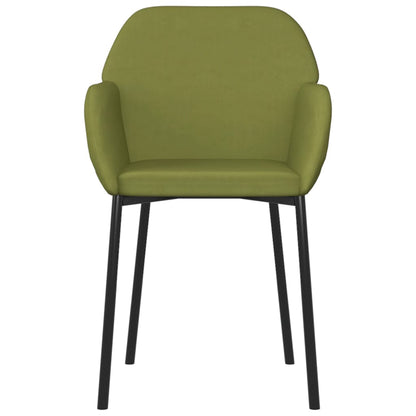 Sedie da Pranzo 2 pz Verde Chiaro in Velluto | homemem39