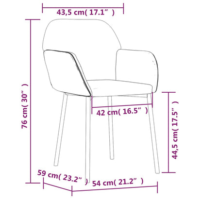 Sedie da Pranzo 2 pz Nere in Velluto | homemem39