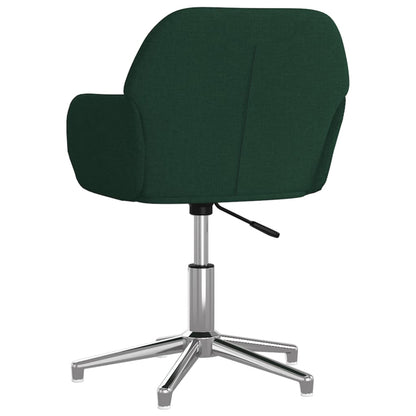 Sedia da Ufficio Girevole Verde Scuro in Tessuto - homemem39