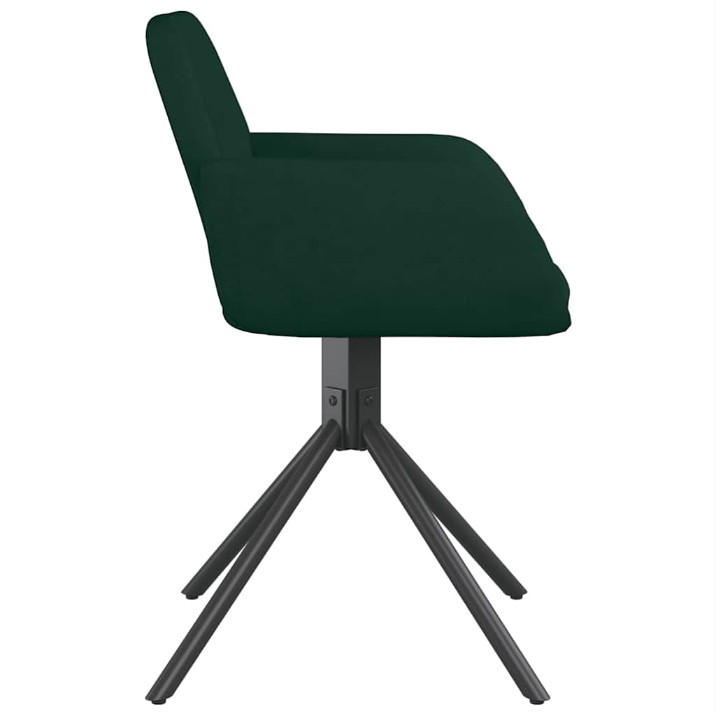 Sedie da Pranzo Girevoli 2 pz Verde Scuro in Velluto | homemem39