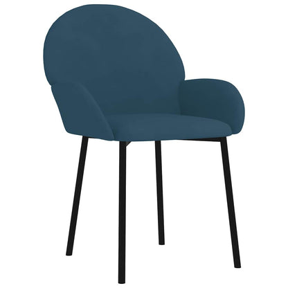 Sedie da Pranzo 2 pz Blu in Velluto | homemem39