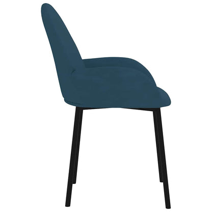 Sedie da Pranzo 2 pz Blu in Velluto | homemem39