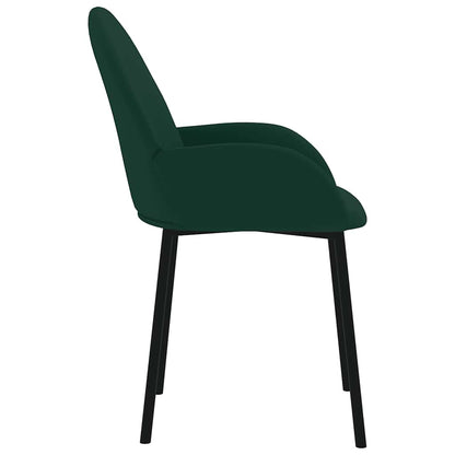 Sedie da Pranzo 2 pz Verde Scuro in Velluto | homemem39