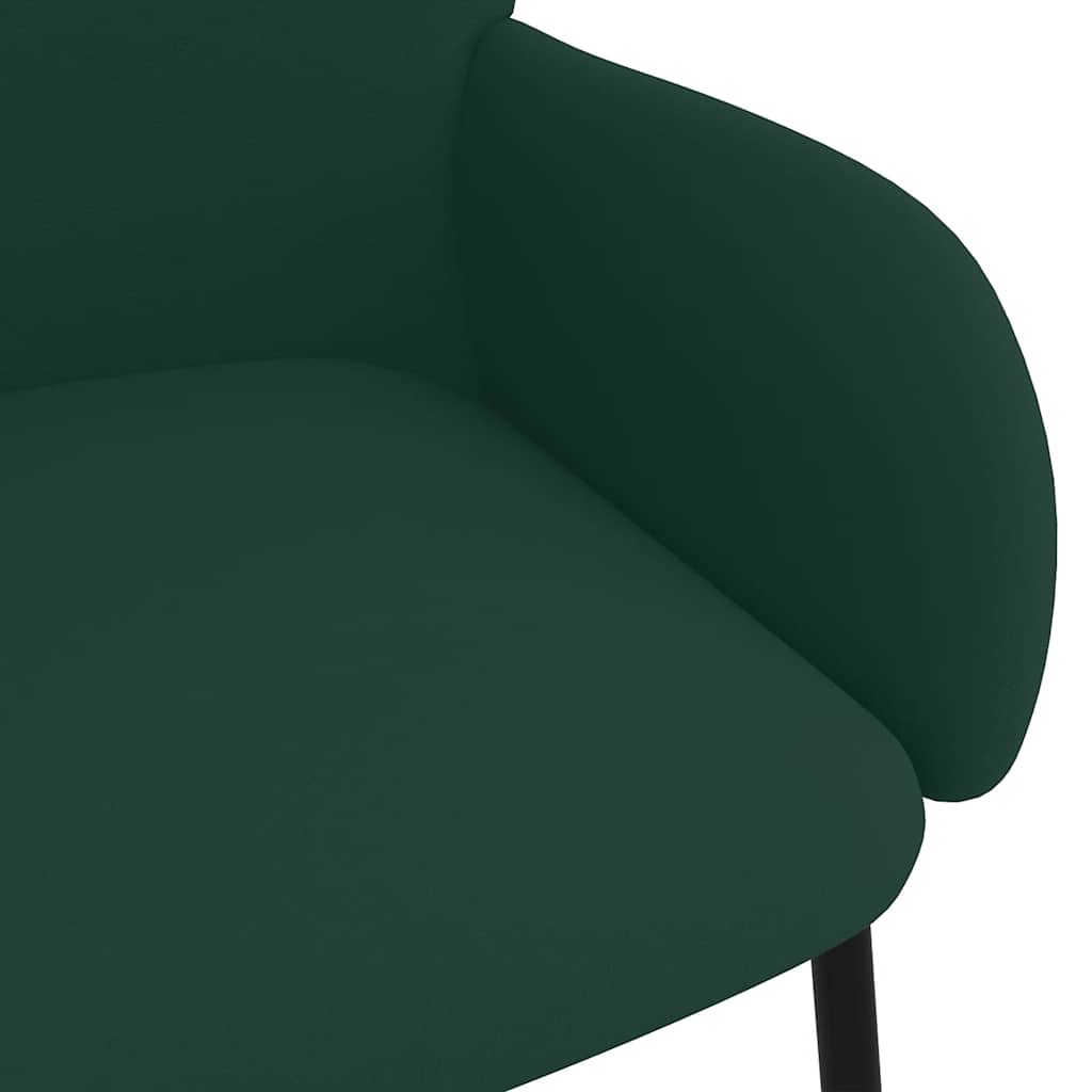 Sedie da Pranzo 2 pz Verde Scuro in Velluto | homemem39