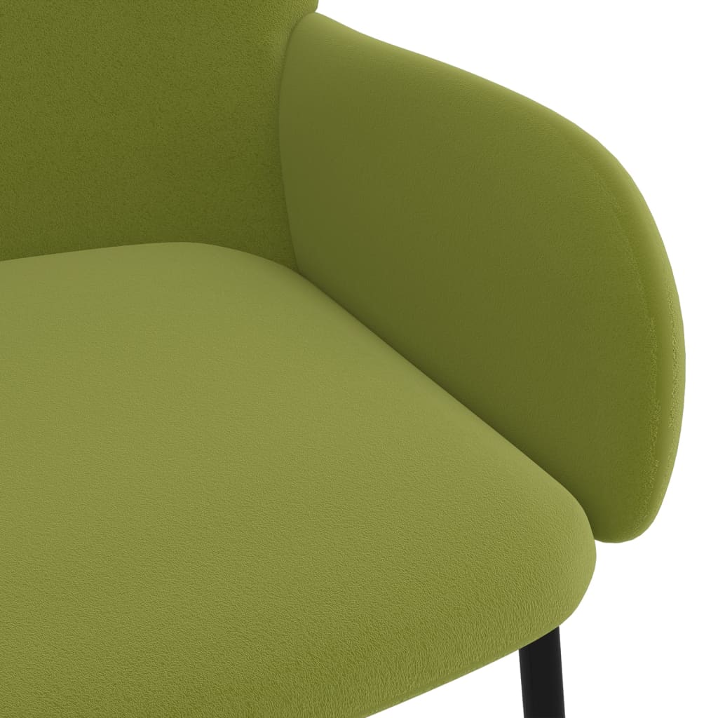 Sedie da Pranzo 2 pz Verde Chiaro in Velluto | homemem39