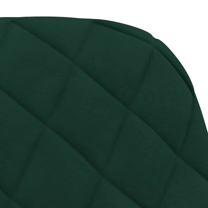 Sedie da Pranzo 2 pz Verde Scuro in Velluto | homemem39