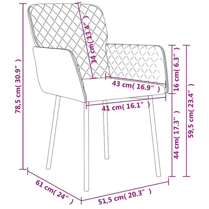 Sedie da Pranzo 2 pz Verde Chiaro in Velluto | homemem39