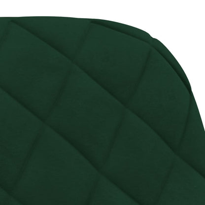 Sedie da Pranzo Girevoli 2 pz Verde Scuro in Velluto | homemem39