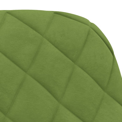 Sedie da Pranzo Girevoli 2 pz Verde Chiaro in Velluto
