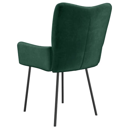 Sedie da Pranzo 2 pz Verde Scuro in Velluto | homemem39
