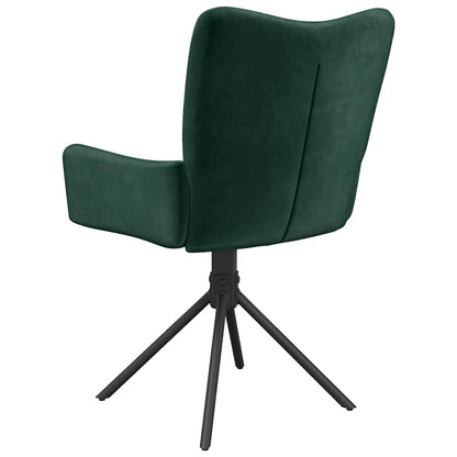 Sedie da Pranzo Girevoli 2 pz Verde Scuro in Velluto | homemem39