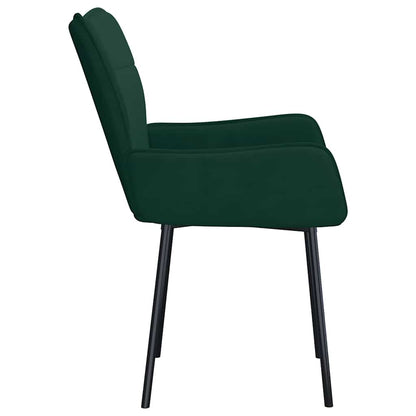 Sedie da Pranzo 2 pz Verde Scuro in Velluto | homemem39