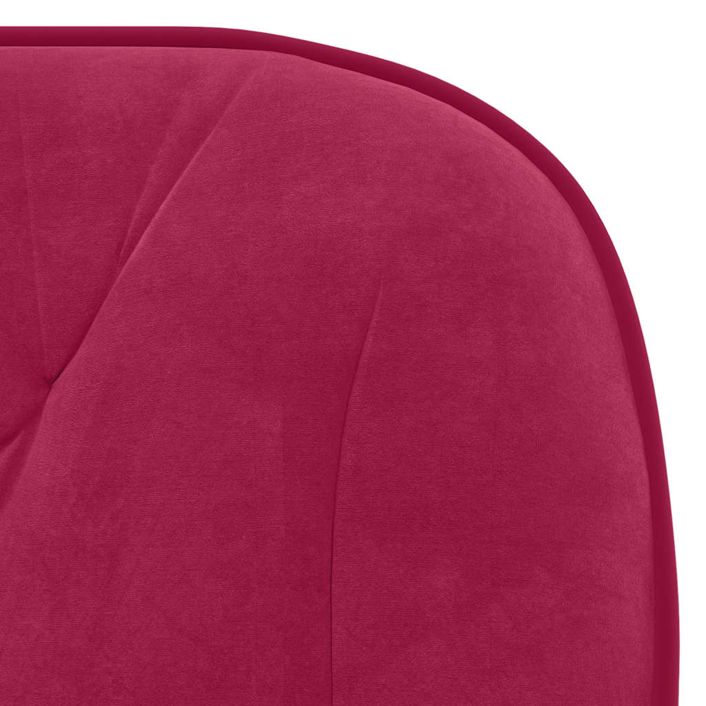 Sedia da Ufficio Girevole Rosso Vino in Velluto | homemem39
