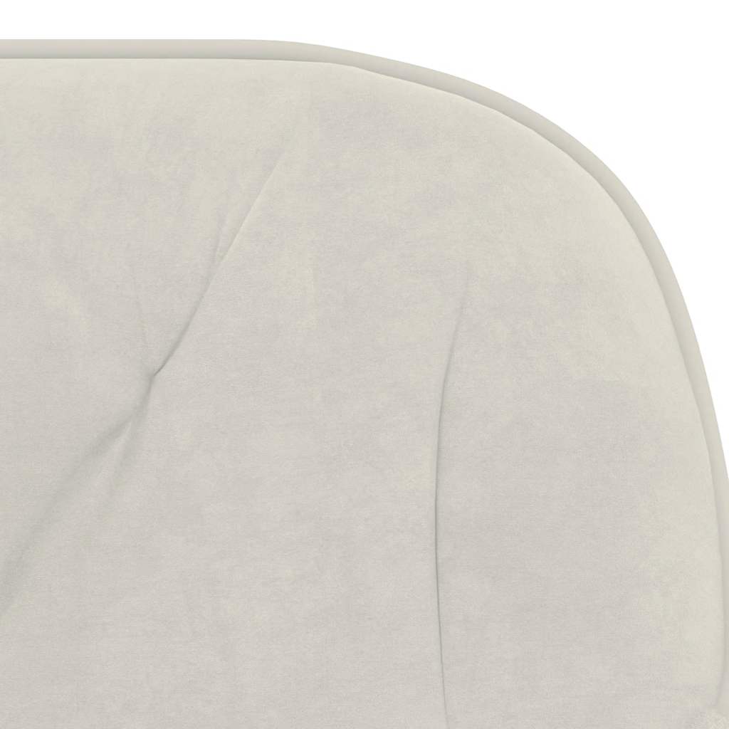 Sedia da Ufficio Girevole Crema in Velluto | homemem39