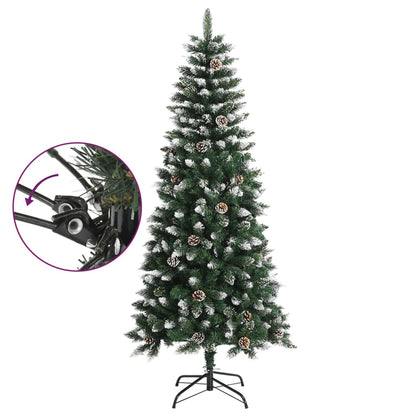 Albero di Natale Artificiale con Base Verde 150 cm PVC