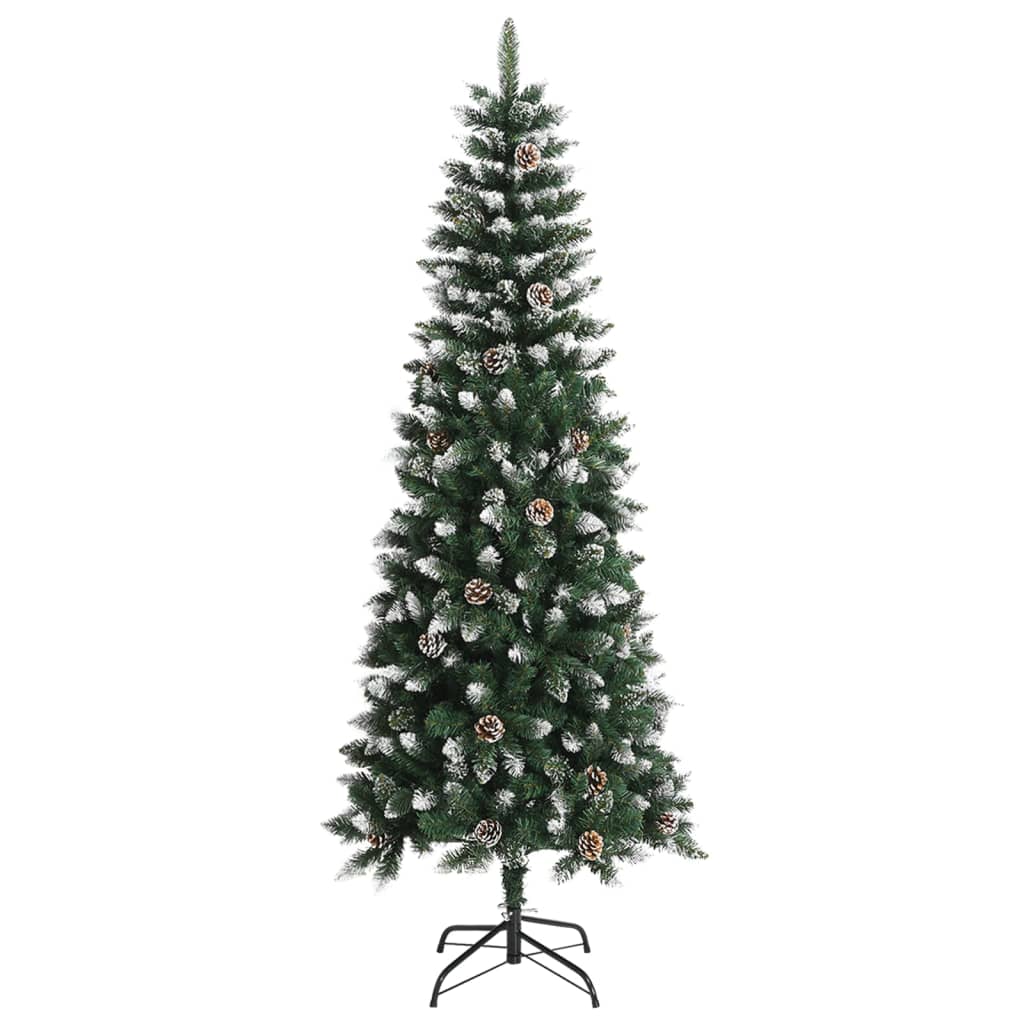 Albero di Natale Artificiale con Base Verde 210 cm PVC - homemem39