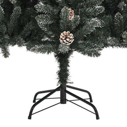 Albero di Natale Artificiale con Base Verde 150 cm PVC