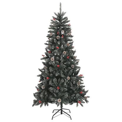 Albero di Natale Artificiale con Base Verde 210 cm PVC