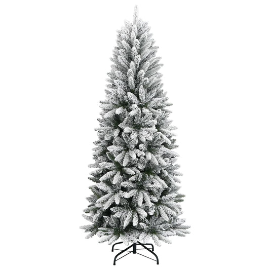 Albero di Natale Artificiale con Neve Floccata 120 cm PVC e PE