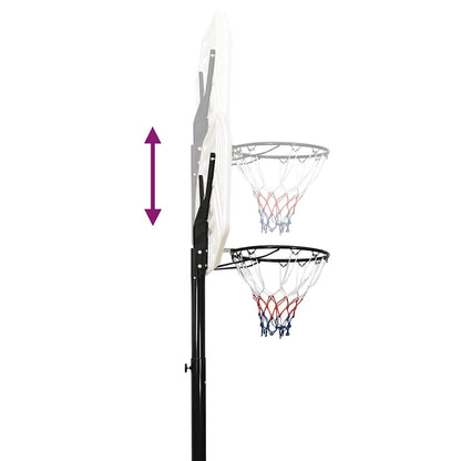 Supporto per Pallacanestro Bianco 258-363 cm Polietilene - homemem39