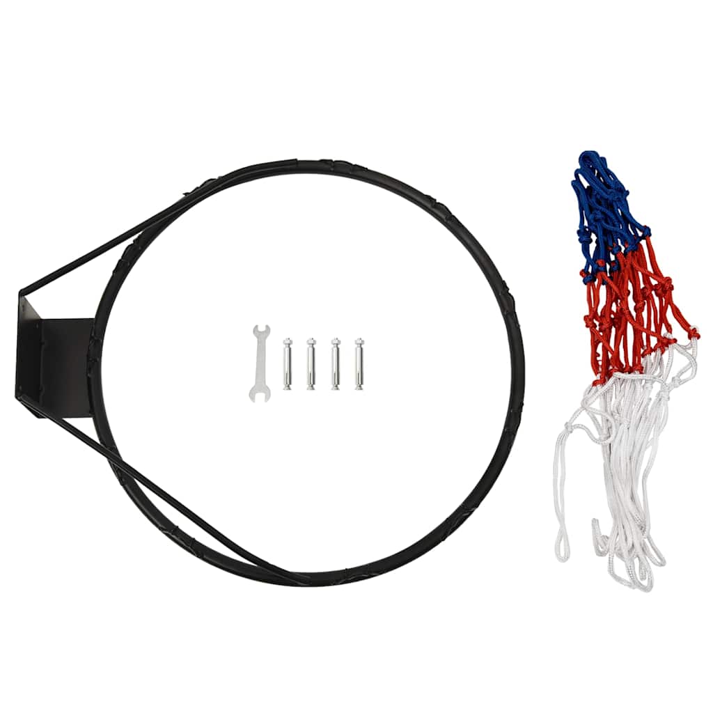 Canestro da Basket Nero 45 cm Acciaio | homemem39
