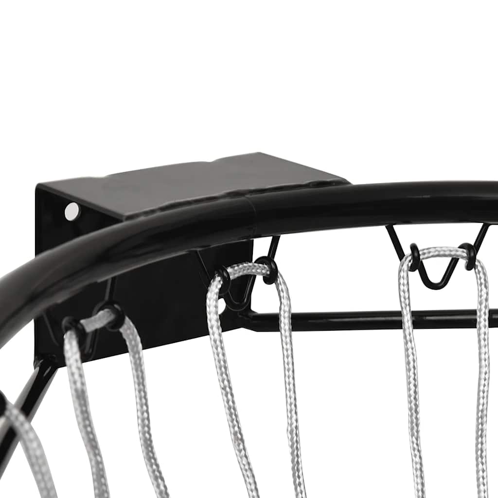 Canestro da Basket Nero 39 cm Acciaio | homemem39