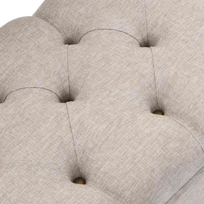 Panchina di stoccaggio con schienale 110 cm in tessuto panna | homemem39