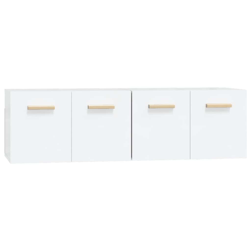 Mobili Parete 2 pz Bianco 60x36,5x35 cm Legno Multistrato | homemem39