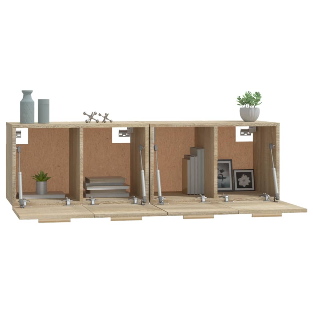 Mobili Parete 2 pz Rovere Sonoma 60x36,5x35cm Legno Multistrato | homemem39
