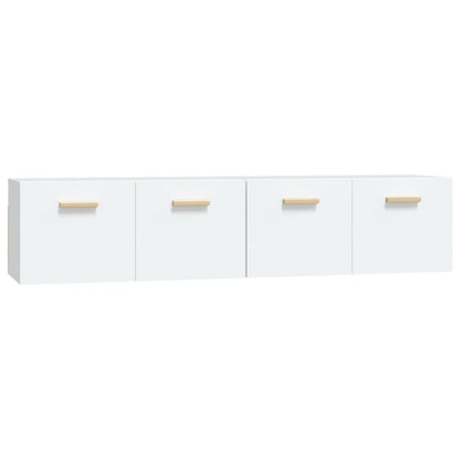 Mobili Parete 2 pz Bianco 80x35x36,5cm Legno Multistrato | homemem39