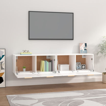 Mobili Parete 2 pz Bianco 80x35x36,5cm Legno Multistrato | homemem39