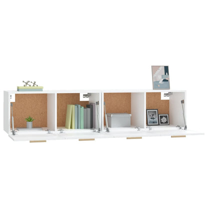 Mobili Parete 2 pz Bianco 80x35x36,5cm Legno Multistrato | homemem39