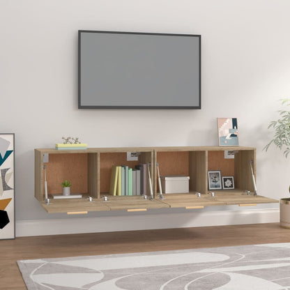 Mobili Parete 2 pz Rovere Sonoma 80x35x36,5cm Legno Multistrato | homemem39
