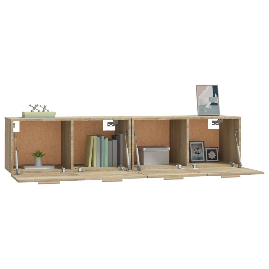Mobili Parete 2 pz Rovere Sonoma 80x35x36,5cm Legno Multistrato | homemem39
