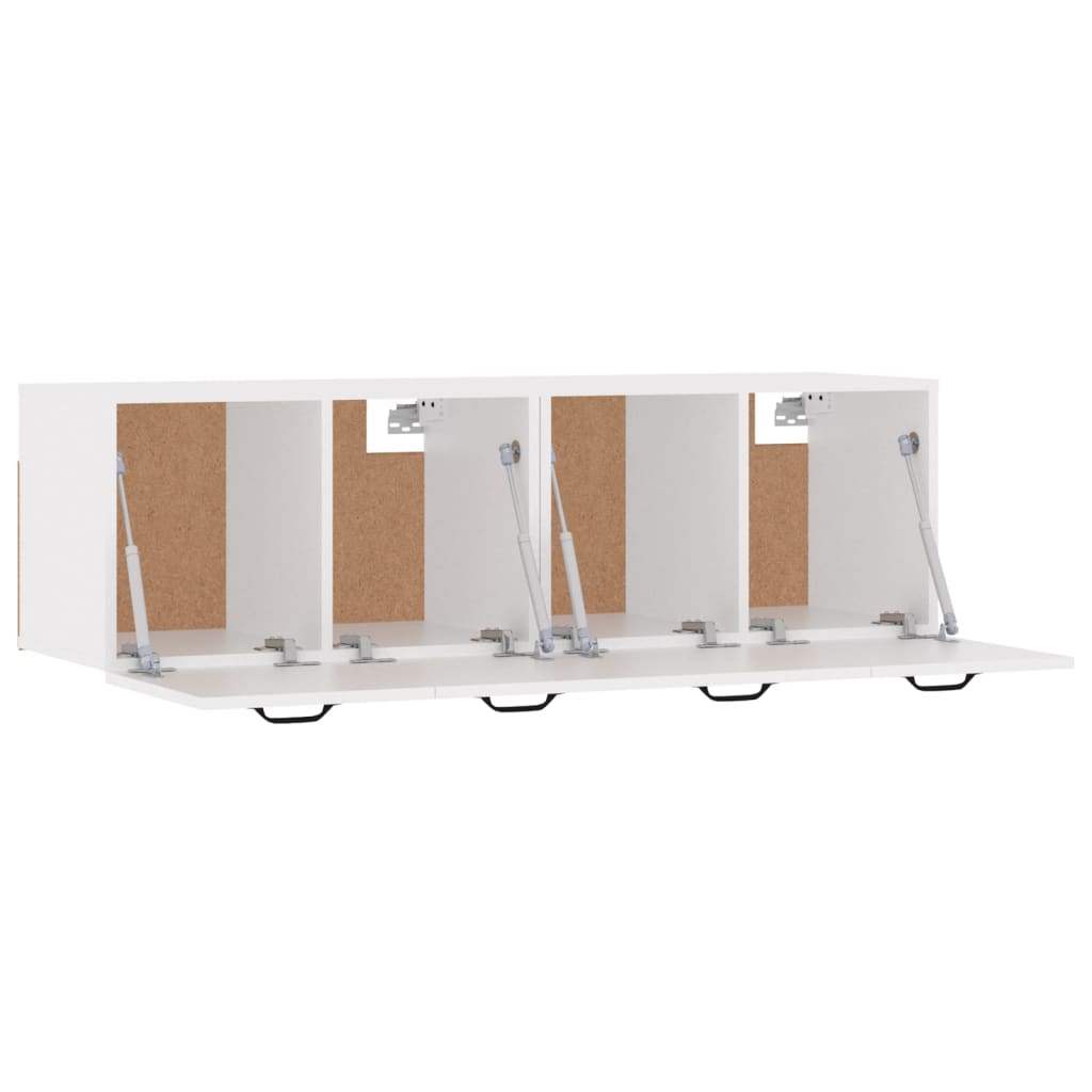 Mobili Parete 2 pz Bianco 80x35x36,5 cm in Legno Multistrato | homemem39