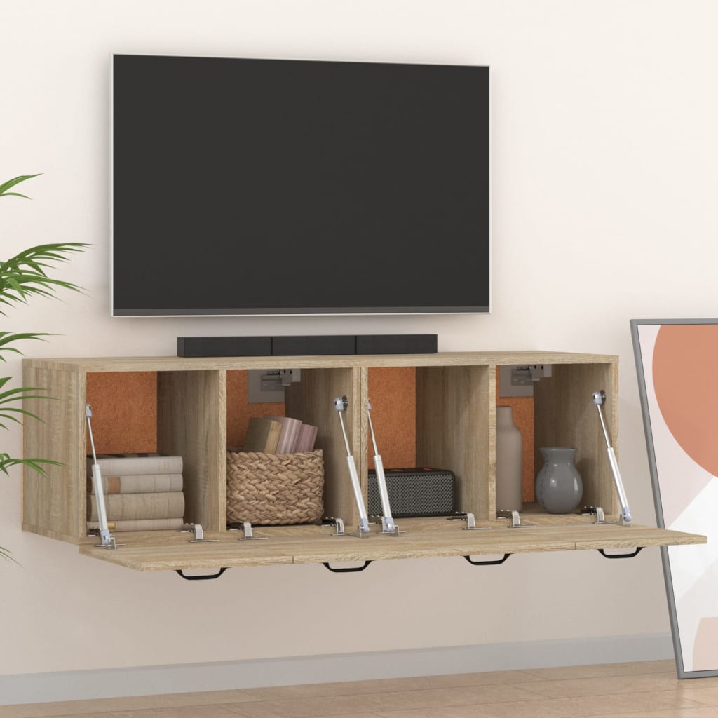Mobili Parete 2 pz Rovere Sonoma 80x35x36,5cm Legno Multistrato | homemem39