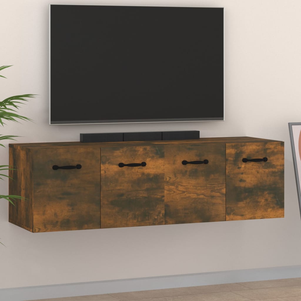 Mobili Parete 2 pz Rovere Fumo 80x35x36,5 cm Legno Multistrato | homemem39