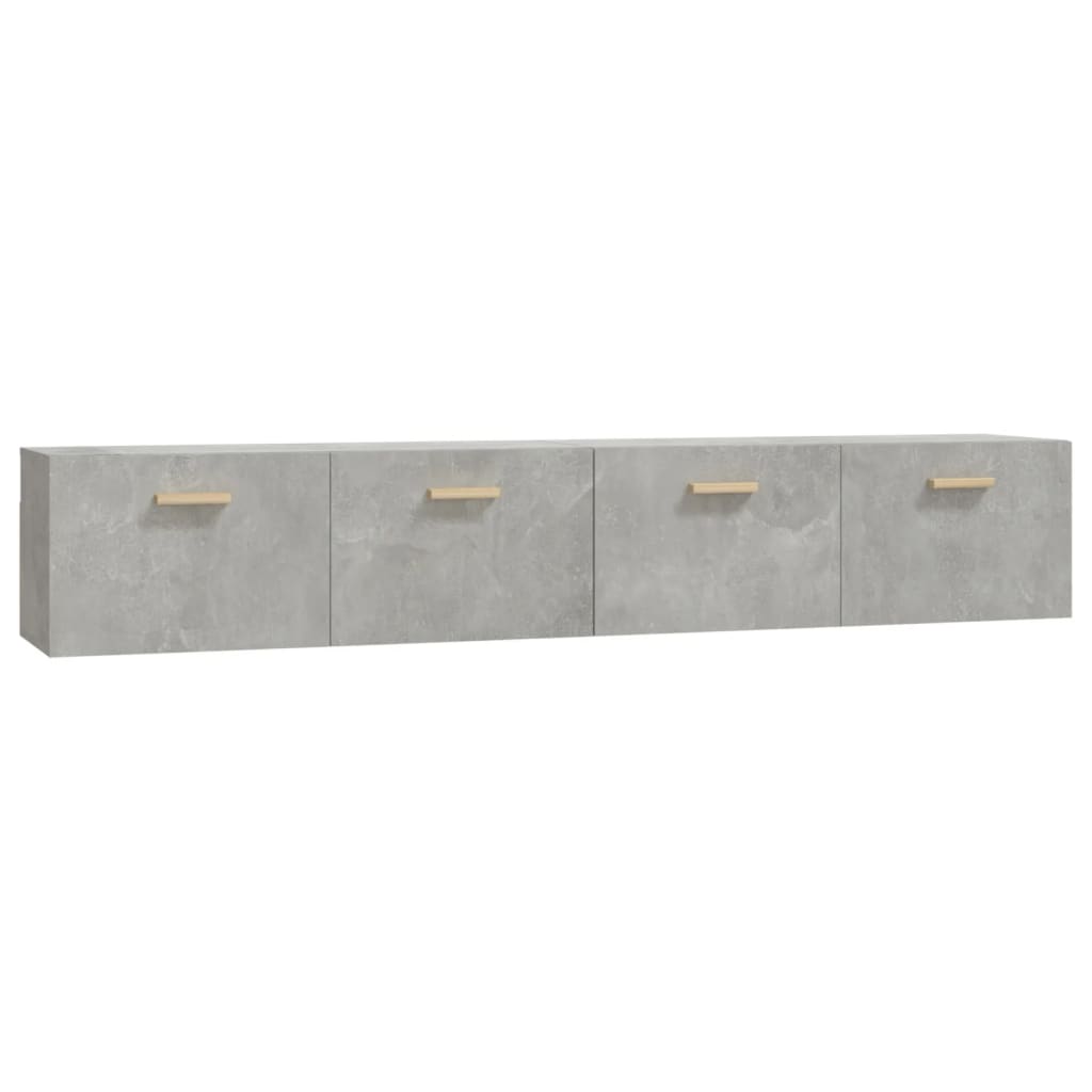 Mobili Parete 2 pz Grigio Cemento 100x36,5x35 cm in Multistrato | homemem39