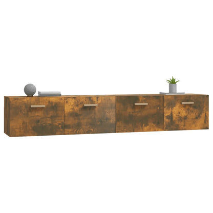 Mobili Parete 2 pz Rovere Fumo 100x36,5x35 cm Legno Multistrato | homemem39