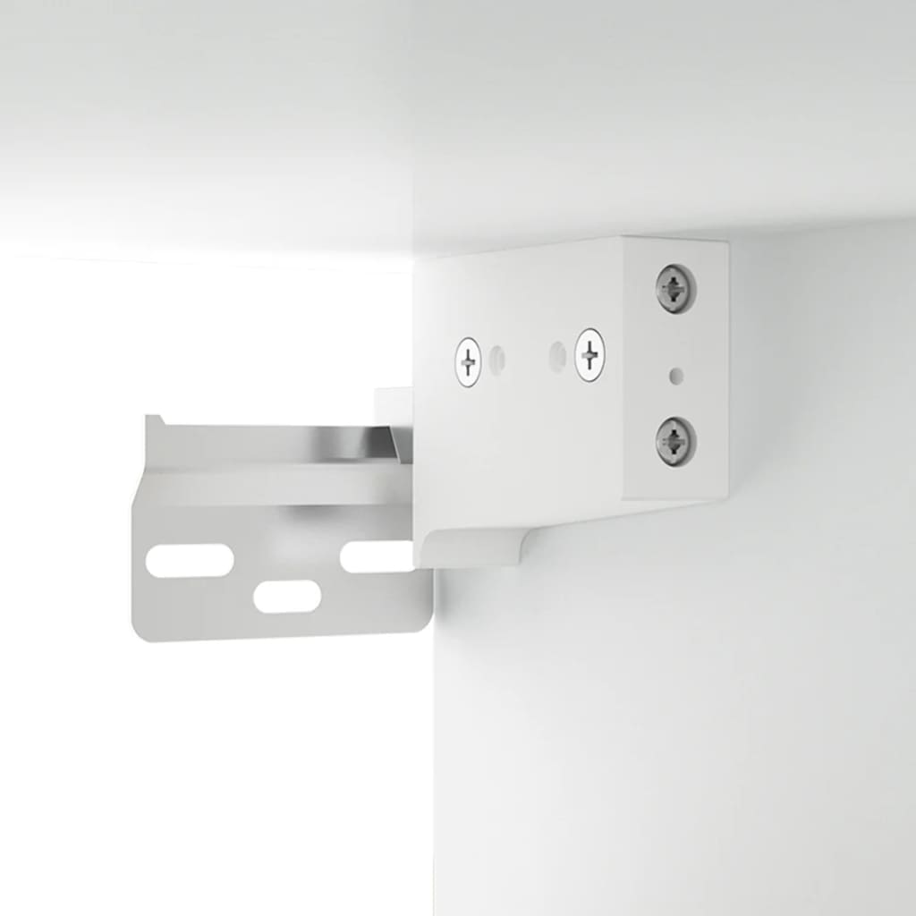 Mobili Parete 2 pz Bianco 100x36,5x35 cm in Legno Multistrato | homemem39