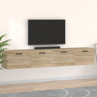 Mobili Parete 2 pz Rovere Sonoma 100x36,5x35 cm in Multistrato | homemem39