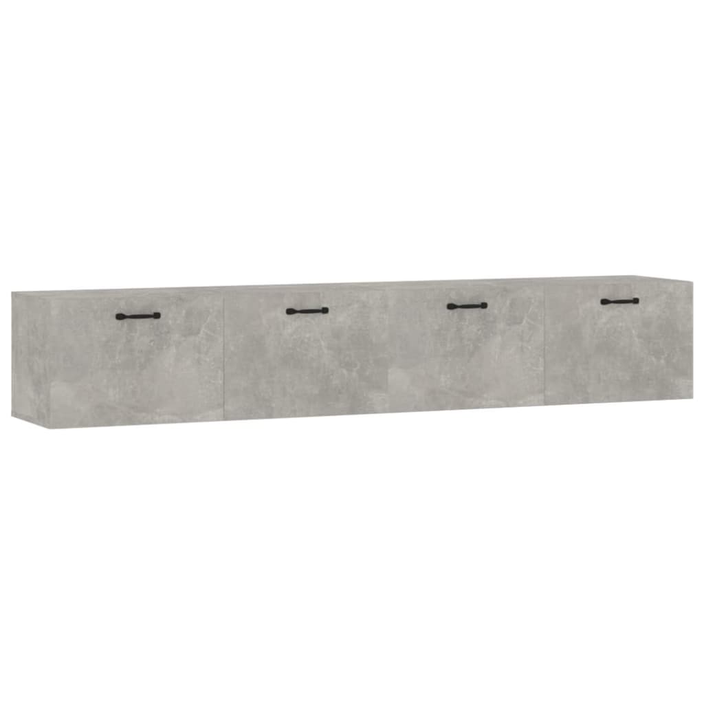 Mobili Parete 2 pz Grigio Cemento 100x36,5x35 cm in Multistrato | homemem39
