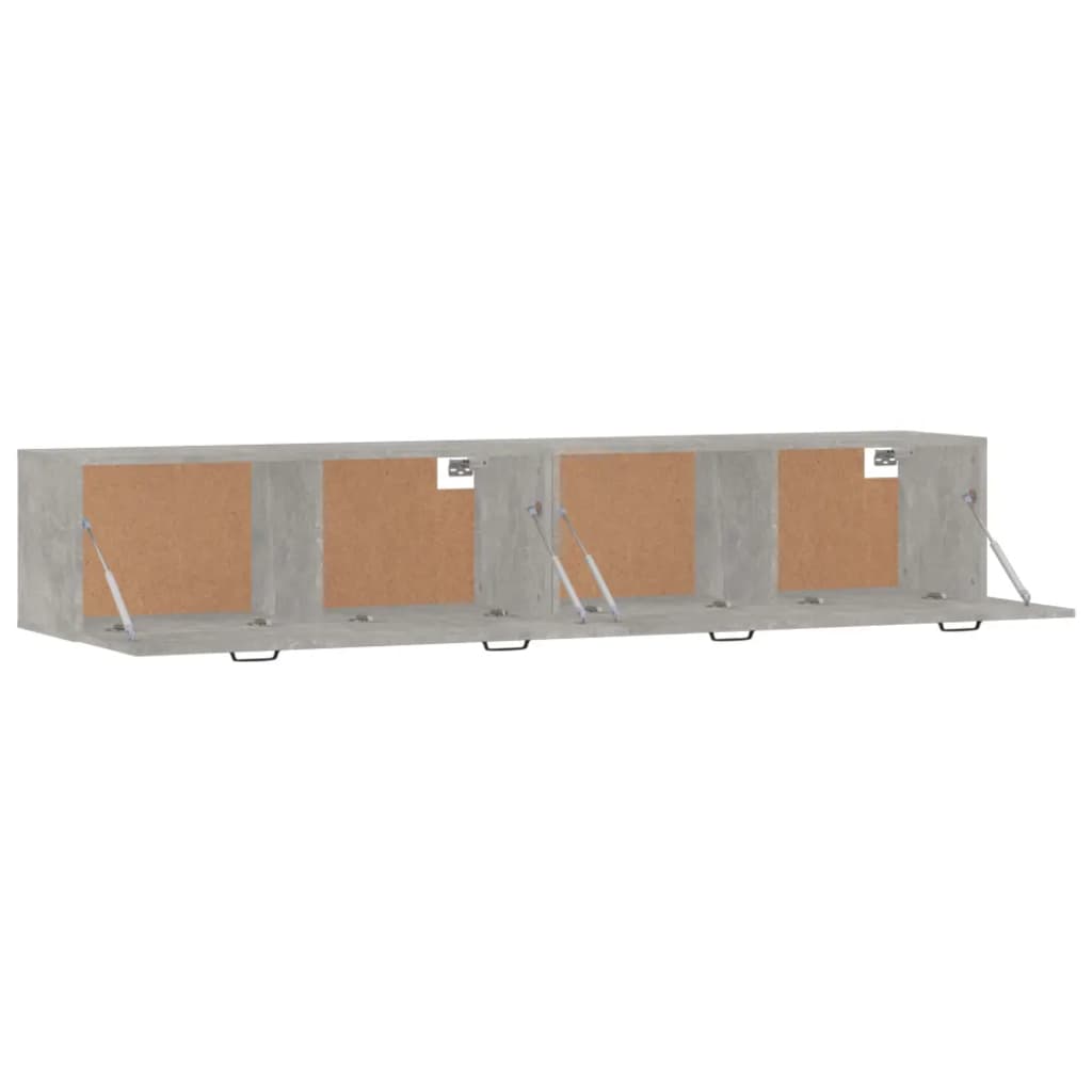 Mobili Parete 2 pz Grigio Cemento 100x36,5x35 cm in Multistrato | homemem39
