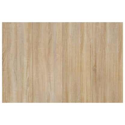 Testiera Letto con Comodini in Legno Multistrato Rovere Sonoma