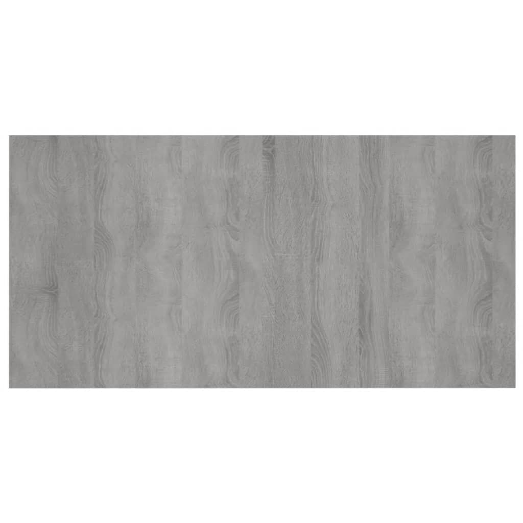 Testiera Letto con Comodini in Legno Multistrato Grigio Sonoma